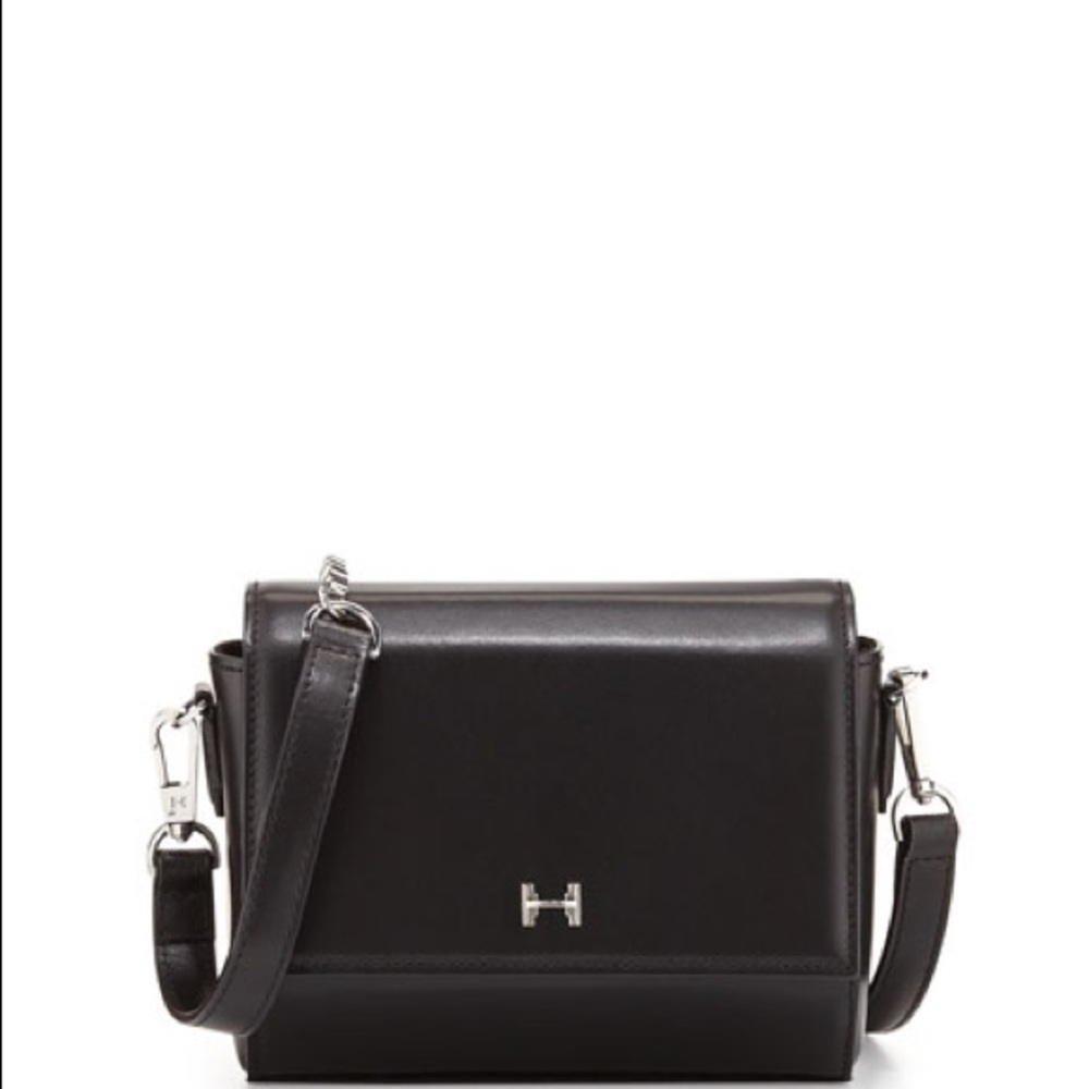 Halston Heritage black mini crossbody bag